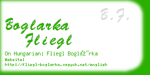 boglarka fliegl business card